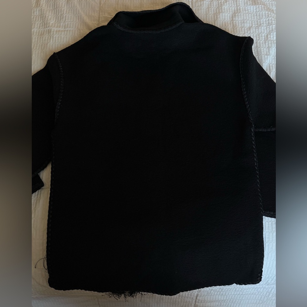 Toteme Scarf Jacket in Black Wool - Picture 6 of 8
